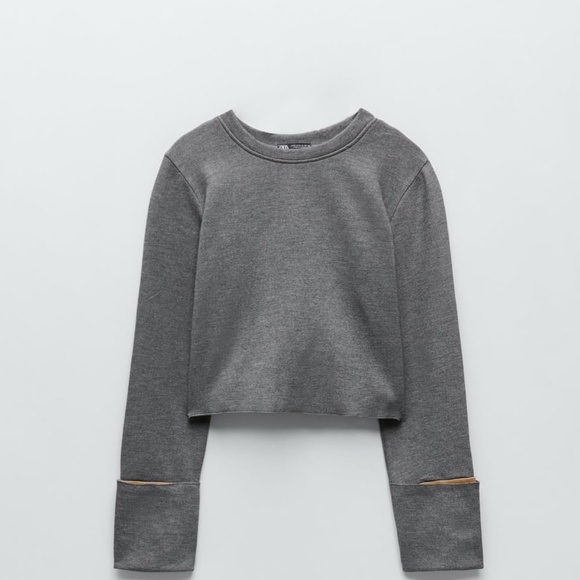Zara Grey sweater NWT - Picture 2 of 5